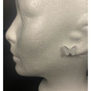 Butterfly post earrings